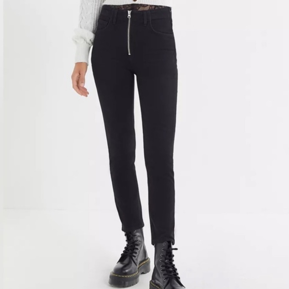 Agolde Nico High-waisted Front-zip Denim